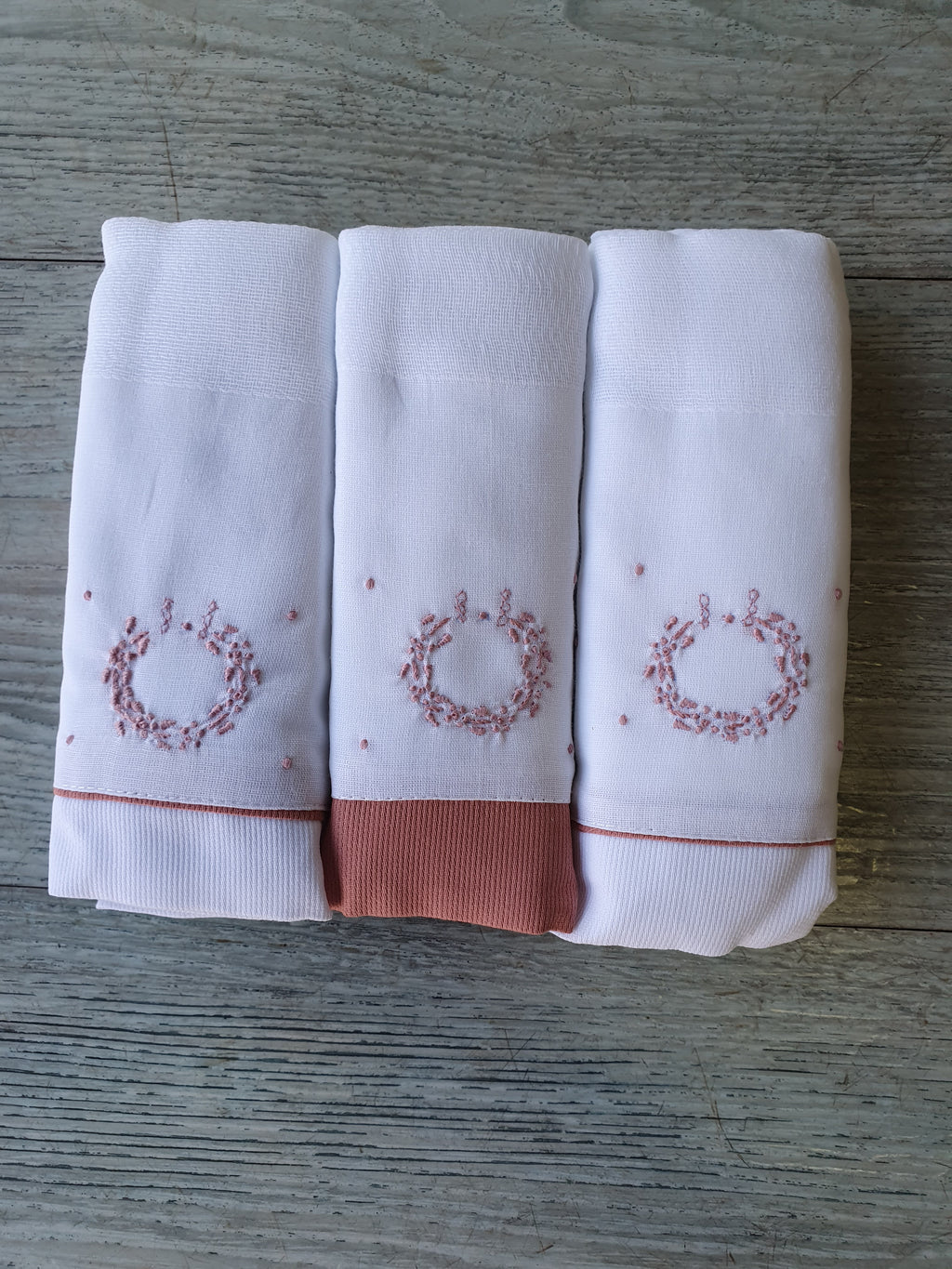 Kit Fraldas Rosa Antigo