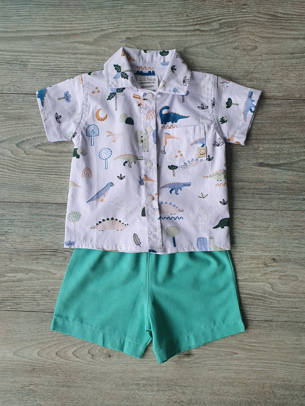 Conjunto Camisa Dinos