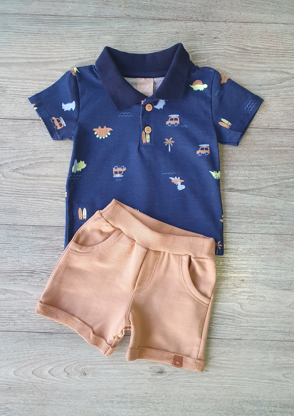 Conjunto Polo Dinos